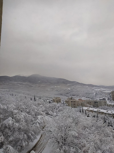 Отдых в Алуште зимой фото снега 