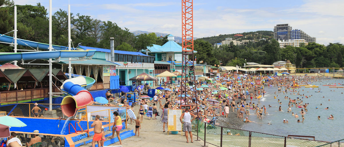 Какой пляж в Алуште фото