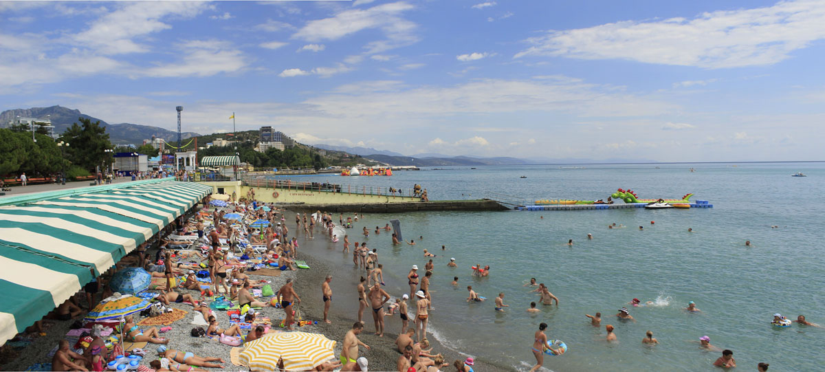Какой пляж в Алуште фото